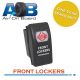 FRONT LOCKERS 430 Rocker Switch Incandescent RED ON-OFF