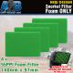 4 x 3 inch Snorkel Pre Filter Cleaner Air Filter Fine Foam 55 PPI 140mm x 97mm Green fits Toyota/Nissan/Holden/Mitsubishi etc