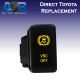 Direct Toyota replacement 8C68O VSC OFF ON-OFF Push Button Switch with dual LED lights in AMBER