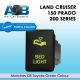 Direct Toyota replacement 9B60NG BED LIGHT ON-OFF Push Button Switch with dual LED lights in LIGHT GREEN
