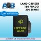 Direct Toyota replacement 9C47NG LEFT SIDE LIGHT ON-OFF Push Button Switch with dual LED lights in LIGHT GREEN