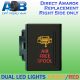 Direct Volkswagen VM AMAROK replacement A152R AIR FREE SPOOL ON-OFF Push Button Switch with dual LED lights in AMBER RED for RIGHT SIDE
