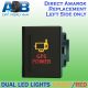 Push Switch GPS POWER A166L fits Amarok Volkswagen Left side of gear lever panel in amber red