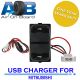Power Outlet Dual USB Charger Mitsubishi GPS iPhone iPad iPod Audio 12V