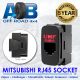 RJ45 MITSUBISHI 100 UHF RADIO REMOTE MICROPHONE SOCKET RED