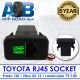 RJ45 TOYOTA 800 UHF RADIO REMOTE MICROPHONE SOCKET Horizontal Green