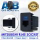 RJ45 M200 UHF Radio Microphone Socket Outlet Blue LED for Mitsubishi Pajero Sport QE Triton MQ MR Outlander ZK Mirage LA Series