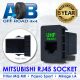 RJ45 M200 UHF Radio Microphone Socket Outlet Green LED for Mitsubishi Pajero Sport QE Triton MQ MR Outlander ZK Mirage LA Series