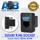 RJ45 SUZUKI 900 UHF RADIO REMOTE MICROPHONE SOCKET LIGHT BLUE