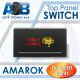 Push Switch WINCH POWER A251 For Amarok Volkswagen 2010 ~ 2016 Models Top Panel dual LED in amber red