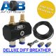 Diff Breather Deluxe Kit 110 Universal 2 Port Black Hose