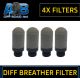 4 x 1/8 bsp Diff Breather Filters