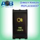 Direct Nissan replacement N117GO FOG LIGHTS ON-OFF Push Button Switch with dual LED lights in AMBER GREEN
