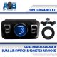 Pressure Gauge Panel with Dual Digital Gauge Blue + Dual Air Switch + 12 meter Air Hose