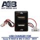 Power Outlet Dual USB Charger ISUZU D-MAX DMAX & MU-X 2012 ~ 2019