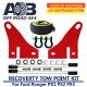 Recovery Tow Points Kit 3700E Red for Ford Ranger PX1 PX2 PX3
