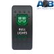Universal 12V 20A / 24V 10A 528G BULL LIGHTS ON-OFF Carling Narva type rocker switch in GREEN