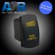 Universal 12V 20A / 24V 10A 621O SIDE LIGHTS ON-OFF Carling Narva type laser etched rocker switch in AMBER designed for car, truck, ute, offroad