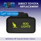 Direct Toyota replacement 814SNG ROO LIGHTS ON-OFF Push Button Switch with dual LED lights in LIGHT GREEN