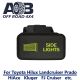 Push Switch SIDE LIGHTS 821SNG Horizontal fits Toyota Hilux, Kluger, FJ Cruiser, Prado 120, HiAce, Landcruiser etc. dual LED in light green
