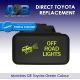 Direct Toyota replacement 829SNG OFF ROADS LIGHTS ON-OFF Push Button Switch with dual LED lights in LIGHT GREEN