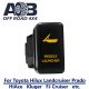 Direct Toyota replacement 848O MISSILE LAUNCHER ON-OFF Push Button Switch with dual LED lights in AMBER