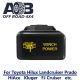 Direct Toyota replacement 851SO WINCH POWER ON-OFF Push Button Switch with dual LED lights in AMBER