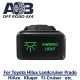 Direct Toyota replacement 8B42SG AWNING LIGHT ON-OFF Push Button Switch with dual LED lights in GREEN