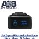 Direct Toyota replacement 8B72SB REAR LIGHTS ON-OFF Push Button Switch with dual LED lights in BLUE