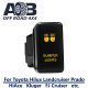 Direct Toyota replacement 8B81O BUMPER LIGHTS ON-OFF Push Button Switch with dual LED lights in AMBER