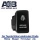 Direct Toyota replacement 8B88W GRENADE LAUNCHER ON-OFF Push Button Switch with dual LED lights in WHITE