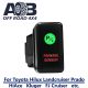 Direct Toyota replacement 8C18GR PARKING SENSOR ON-OFF Push Button Switch with dual LED lights in GREEN RED