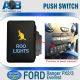 Direct Toyota replacement 914CA ROO LIGHTS ON-OFF Push Button Switch with dual LED lights in AMBER LIGHT BLUE