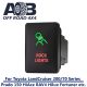 Direct Toyota replacement 915GR ROCK LIGHTS ON-OFF Push Button Switch with dual LED lights in GREEN RED