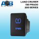 Direct Toyota replacement 9C67B TPMSON-OFF Push Button Switch with dual LED lights in BLUE