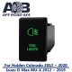 Direct OEM replacement C117 FOG LIGHTS ON-OFF Push Button Switch with dual LED lights in GREEN for HOLDEN COLORADO, Isuzu MU-X MUX, Isuzu D-Max DMAX