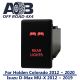 Direct OEM replacement ANDERSON PLUG C1C74R ON-OFF Push Button Switch with dual LED lights in RED for HOLDEN COLORADO, Isuzu MU-X MUX, Isuzu D-Max DMAX