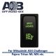 Direct Mitsubishi replacement M123G SPOT LIGHTS ON-OFF Push Button Switch with dual LED lights in GREEN