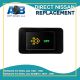 Direct Nissan replacement STARLINK N4C93SGO Push Button Switch with dual LED lights in AMBER GREEN