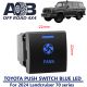 Push Switch FANS T173B fits Toyota Prado 150s, Hiace, RAV4, LandCruiser 70s 300s, Camry, Corolla with dual LED in blue