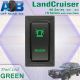 Push Switch BEACON T2B51G fits LandCruiser 80s & 79s , Hilux, Prado 90s & 95s with dual LED in green 