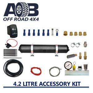 Full Accessory Kit with 4.2 Litre 200 psi Air Tank for Nissan/Holden/Mitsubishi/Toyota Hilux Landcruiser 70 79 Prado 150 etc