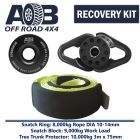 Recovery Kit 1 x Black Snatch Ring 8T + 1 x Snatch Block 9T Black + 1 x Tree Trunk Protector 10T