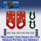 Recovery Tow Points Kit 2200K-RED for NISSAN PATROL GU Series 1