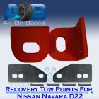 Recovery Tow Points 2400 for Nissan Navara D22 Red