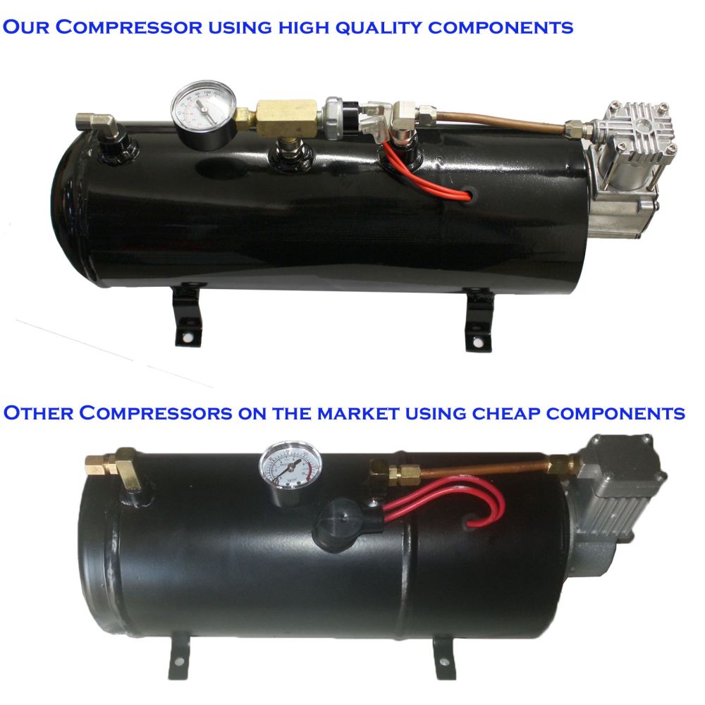 12 Volt 120psi compressor and 3 Litre tank Universal Kit